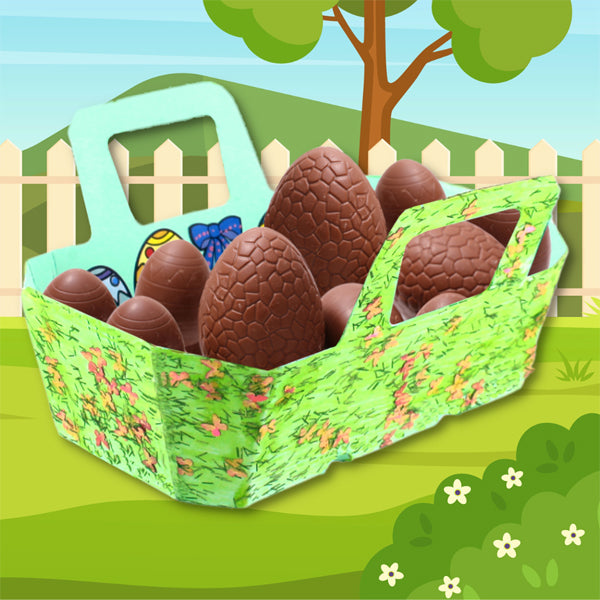 5 paniers en carton à décorer