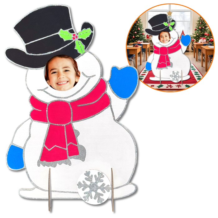 Photobooth Bonhomme de Neige à décorer