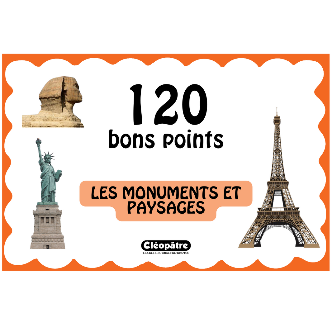 Lot de 120 petites images bons points