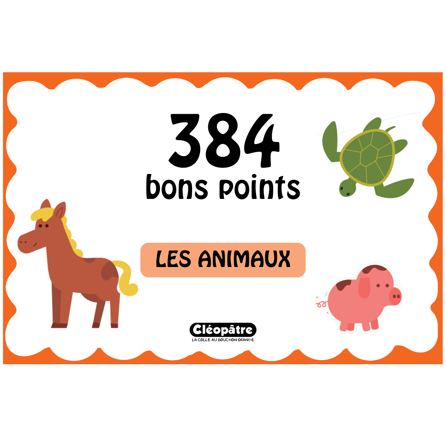 Lot de 384 petites images bons points