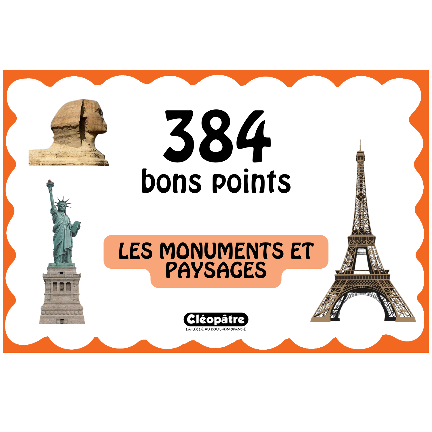 Lot de 384 petites images bons points