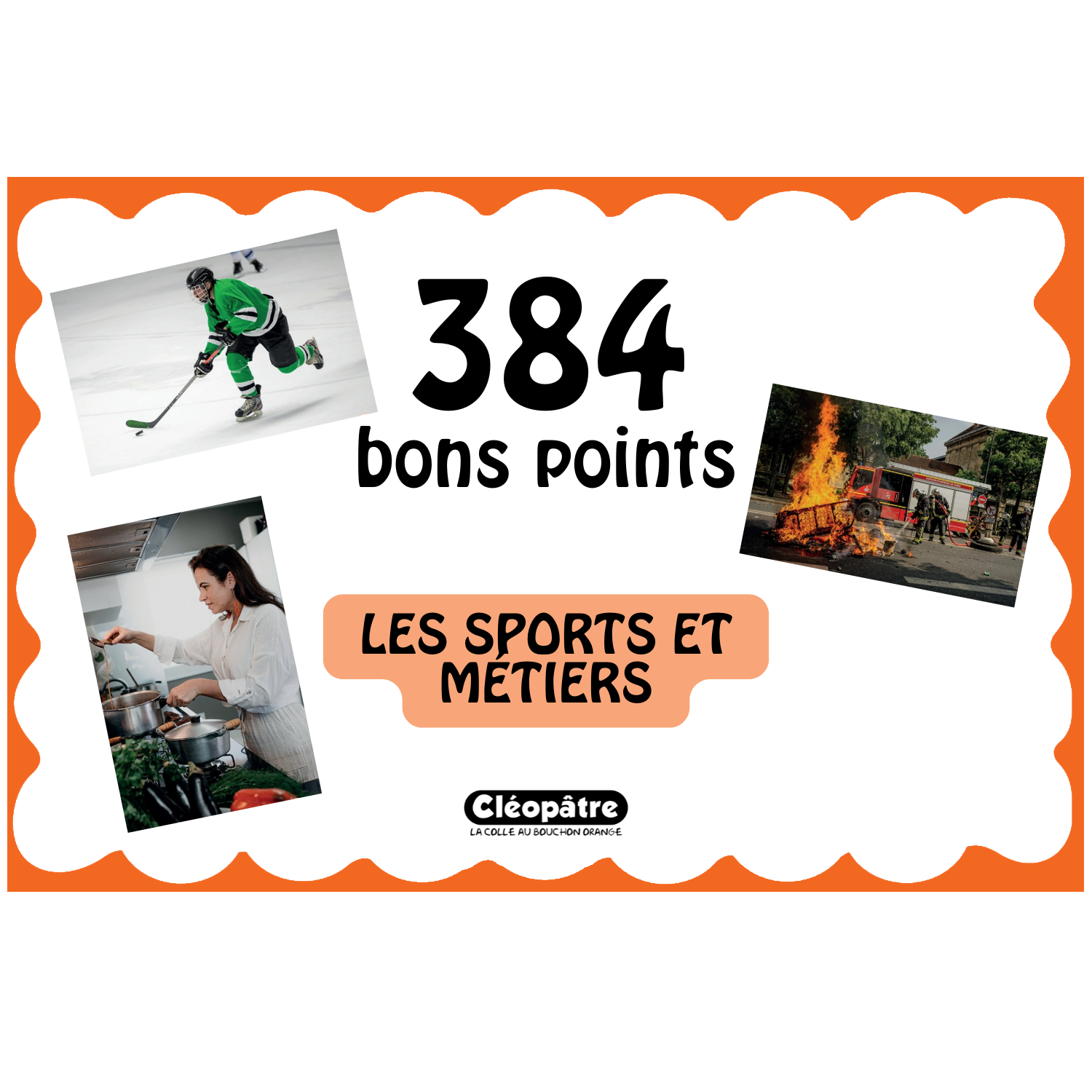 Lot de 384 petites images bons points
