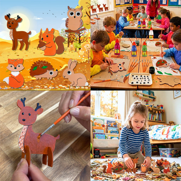 Fiche pédagogique Mes 24 figurines 3D Animaux de la Forêt à décorer en Pure'Compact