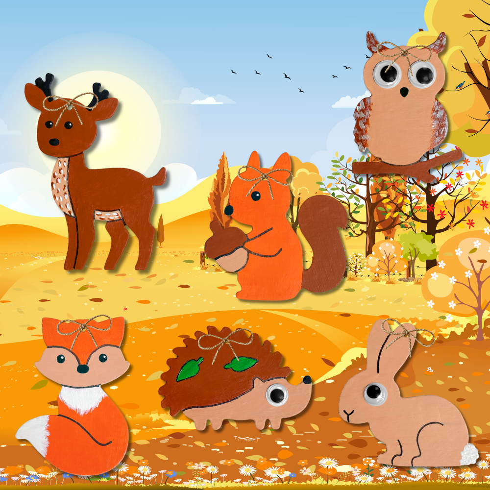 Mes 36 suspensions Animaux de la Forêt à décorer en Pure’Compact