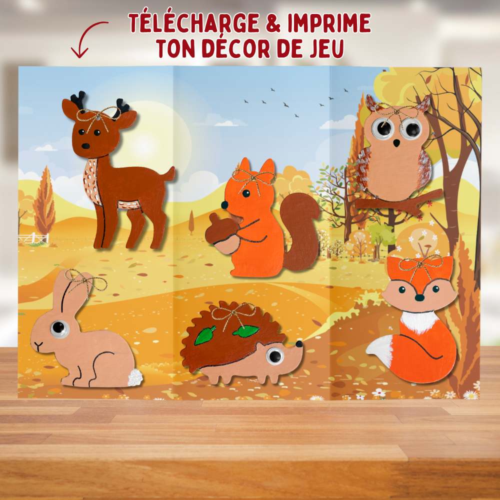 Mes 36 suspensions Animaux de la Forêt à décorer en Pure’Compact