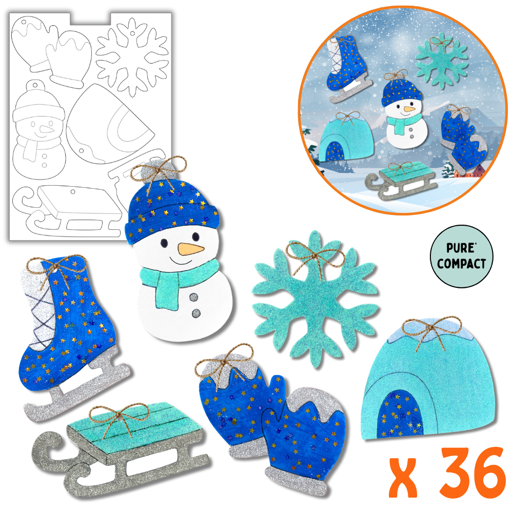 Mes 36 suspensions Noël Féérique à décorer en Pure’Compact