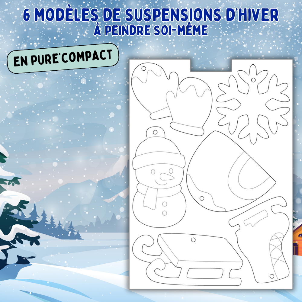 Mes 36 suspensions Noël Féérique à décorer en Pure’Compact