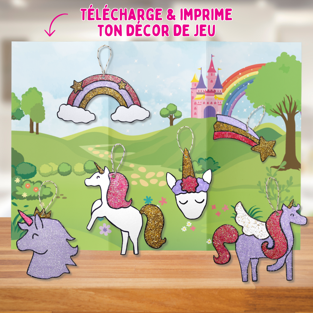 Mes 36 suspensions Licornes à décorer en Pure’Compact