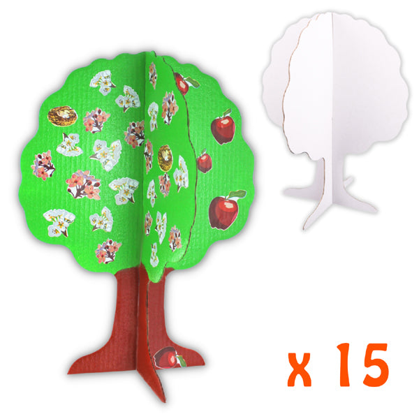 Arbres en carton à décorer