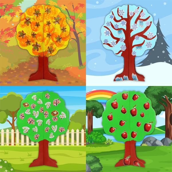 Arbres en carton à décorer