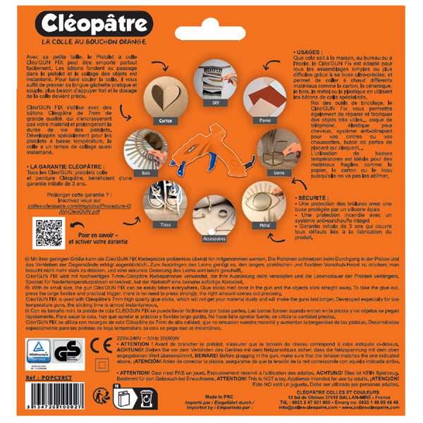 Pistolet à colle Cléo'GUN FIX