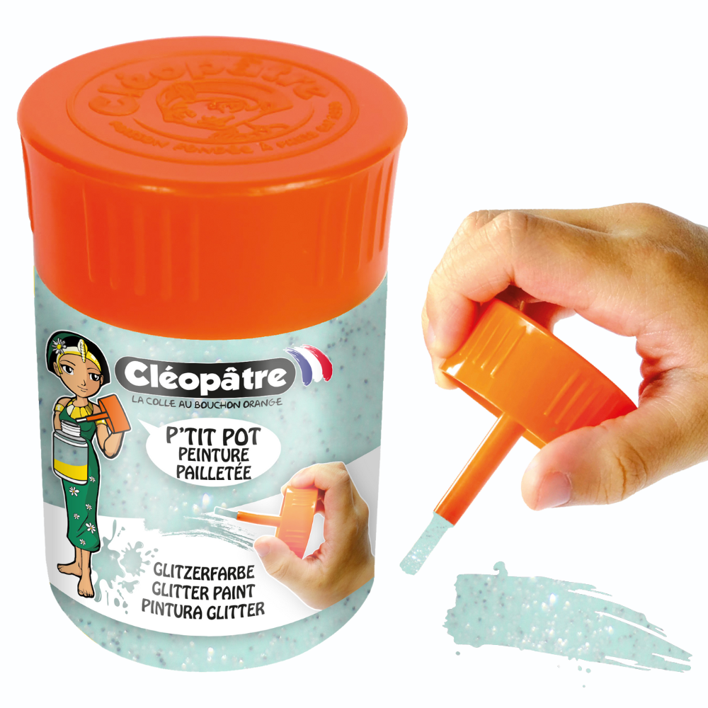 Petit pot de Peinture Pailletée Pastel 50ml