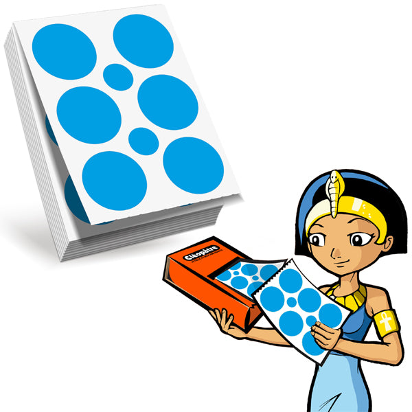 Recharge 1 paravent 60 feuilles 360 gommettes rondes 40mm pour Eco-Pack