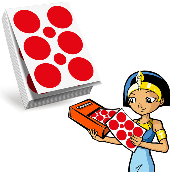 Recharge 1 paravent 60 feuilles 360 gommettes rondes 40mm pour Eco-Pack