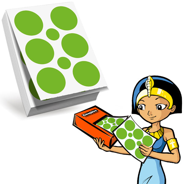 Recharge 1 paravent 60 feuilles 360 gommettes rondes 40mm pour Eco-Pack