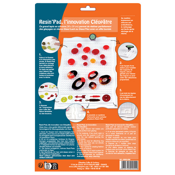 Resin'pad plan de travail en silicone pour résine