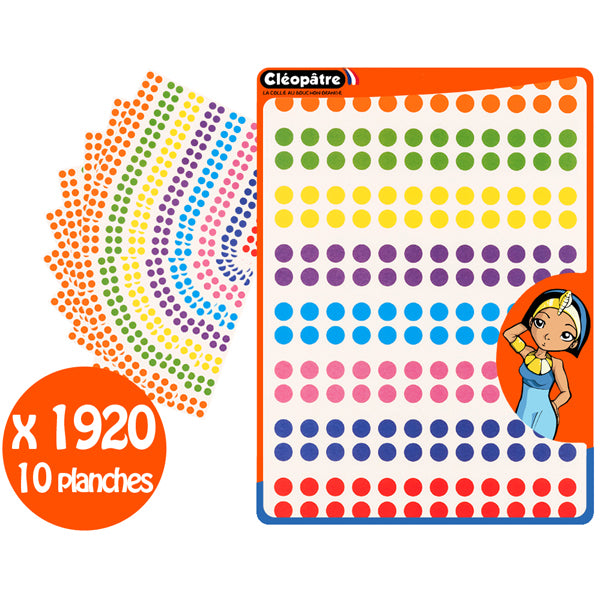 Gommettes Rondes - 8 couleurs