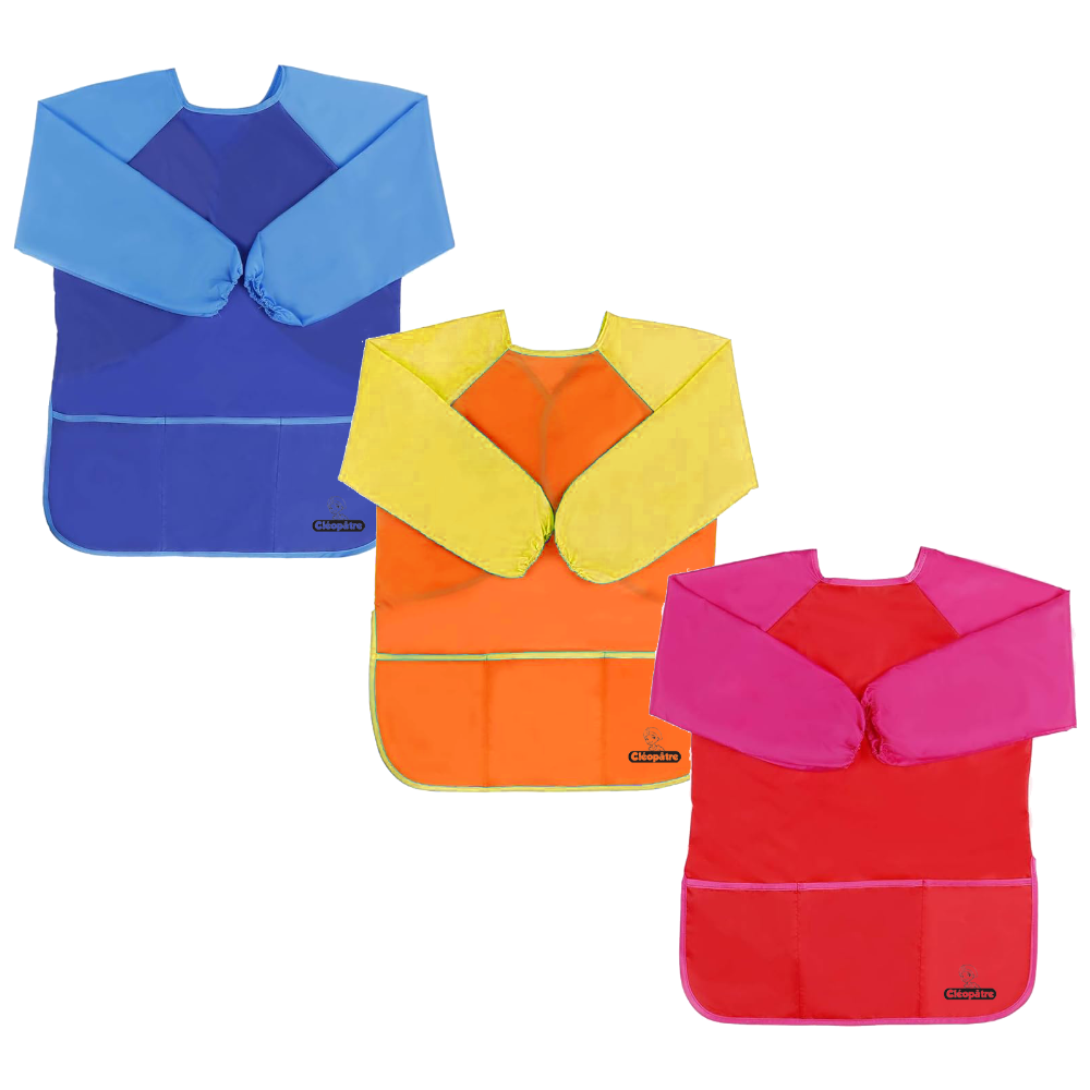Lot de 6 tabliers de peinture enfant