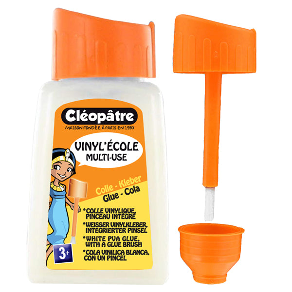 Colle "Vinyl'école" en 80g avec pinceau incorporé