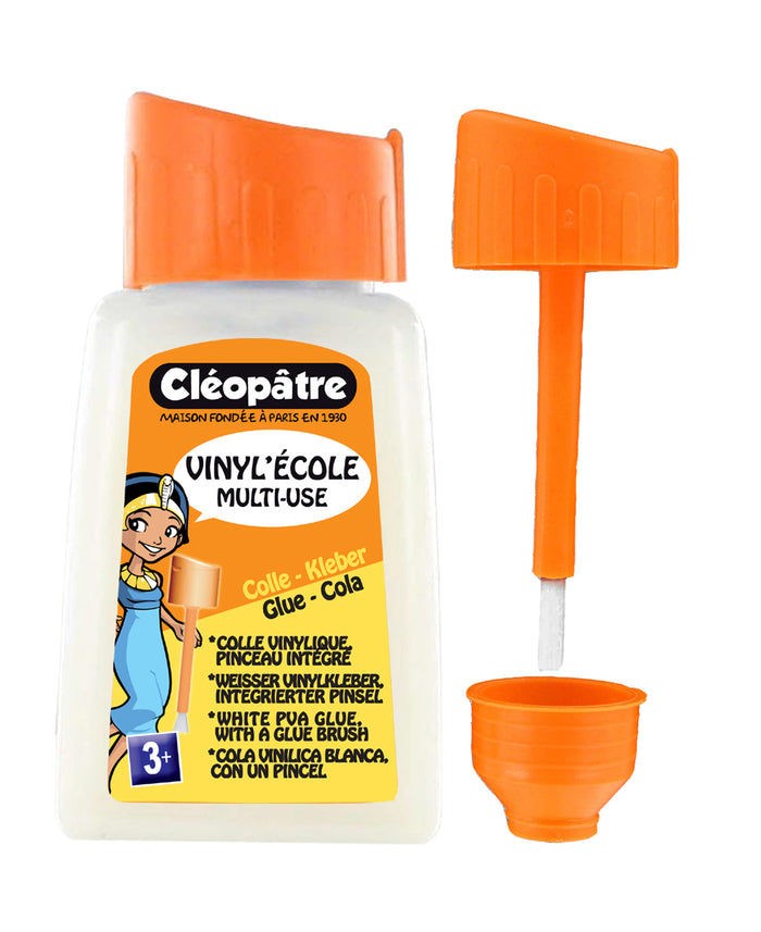 Colle "Vinyl'école" en 80g avec pinceau incorporé