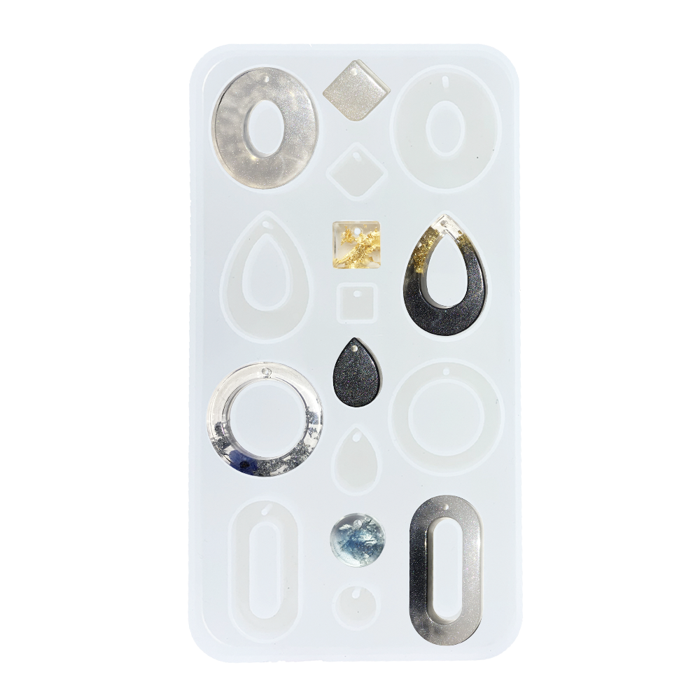 Moule résine boucles oreilles