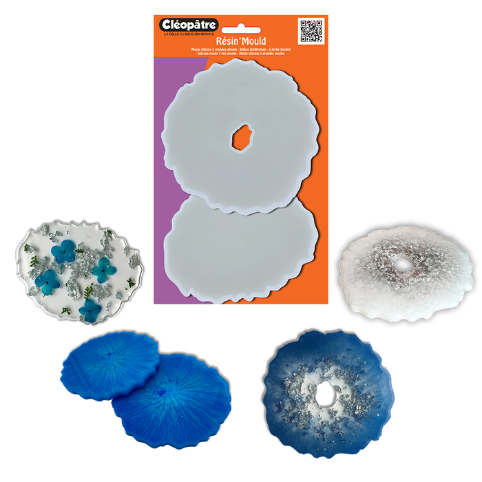 Moules résine géodes