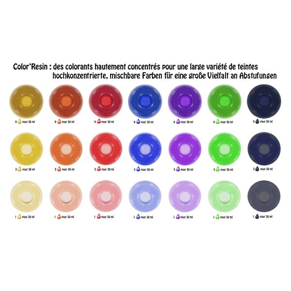 Boîte de 6 Color'Resin