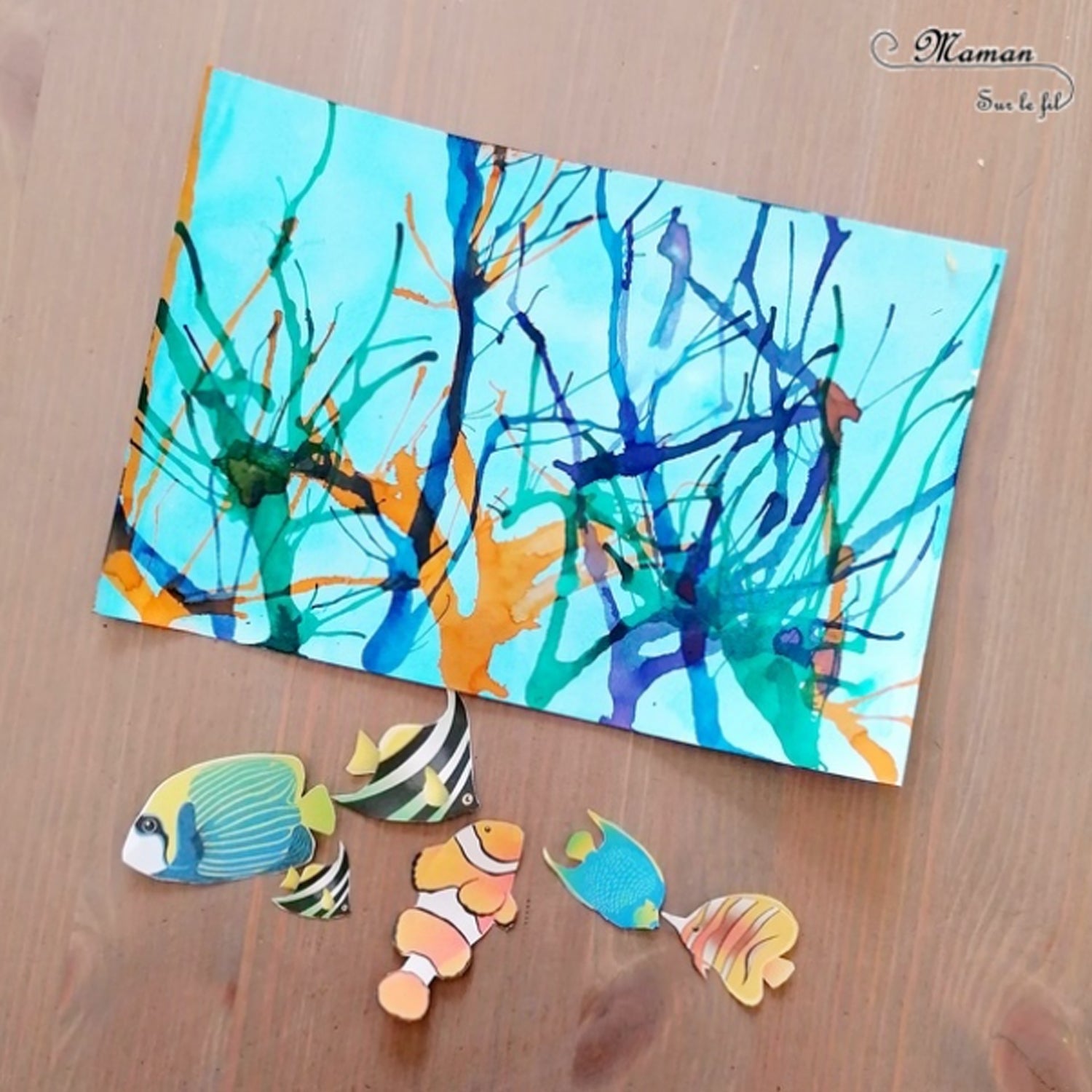 10 P'tits Pots avec pinceau intégré d'Encres à Dessiner en 45ml